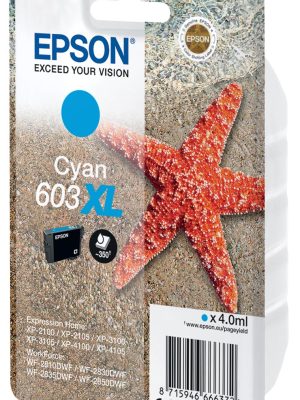 Epson inktcartridge 603 XL, 4 ml, OEM C13T03A24010, cyaan