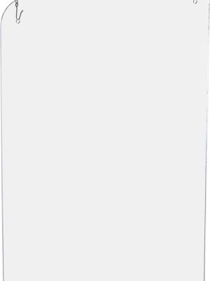 Exascreen beschermwand voor adem/sputum, glashelder, hangend, ft 100 x 66 cm, met bevestigingskit