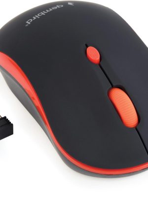 Gembird draadloze optische muis, rood