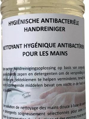 Hygiënische antibacteriële handreiniger, fles van 1 liter