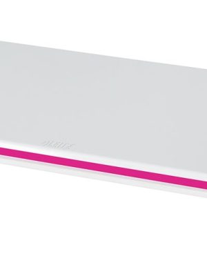 Leitz Ergo WOW verstelbare monitorstandaard, wit-roze