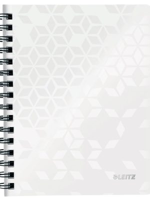 Leitz WOW schrift ft A4, gelijnd, wit