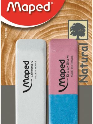 Maped gum Dessin & gum Duo-Gom, op blister