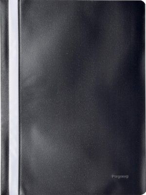 Pergamy snelhechtmap, ft A4, PP, pak van 25 stuks, zwart