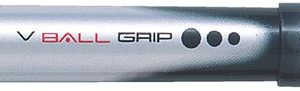 Pilot roller V-BALL Grip, medium punt 0,7 mm, zwart