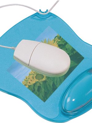 Q-CONNECT gel muismat met polssteun, blauw