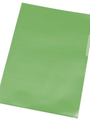Q-CONNECT L-map, groen, 120 micron, pak van 10 stuks