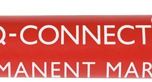 Q-CONNECT permanente marker, 2-3 mm, ronde punt, rood