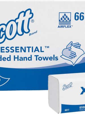 Scott papieren handdoeken, intergevouwen, 1-laags, 340 vellen, pak van 15 stuks