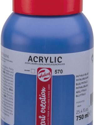 Talens Art Creation acrylverf flacon van 750 ml, phtaloblauw