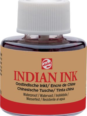 Talens Oostindische inkt, flesje van 11 ml, zwart