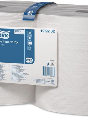 Tork Universal Basic Combi handdoekrol, 2-laags, systeem W1/W2, pak van 2 stuks