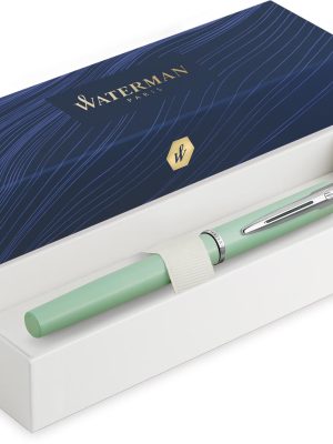 Waterman vulpen Allure, fijne punt, giftbox, pastelgroen