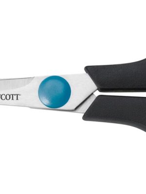 Westcott schaar Softgrip 14 cm, symmetrische ogen, blauw/zwart