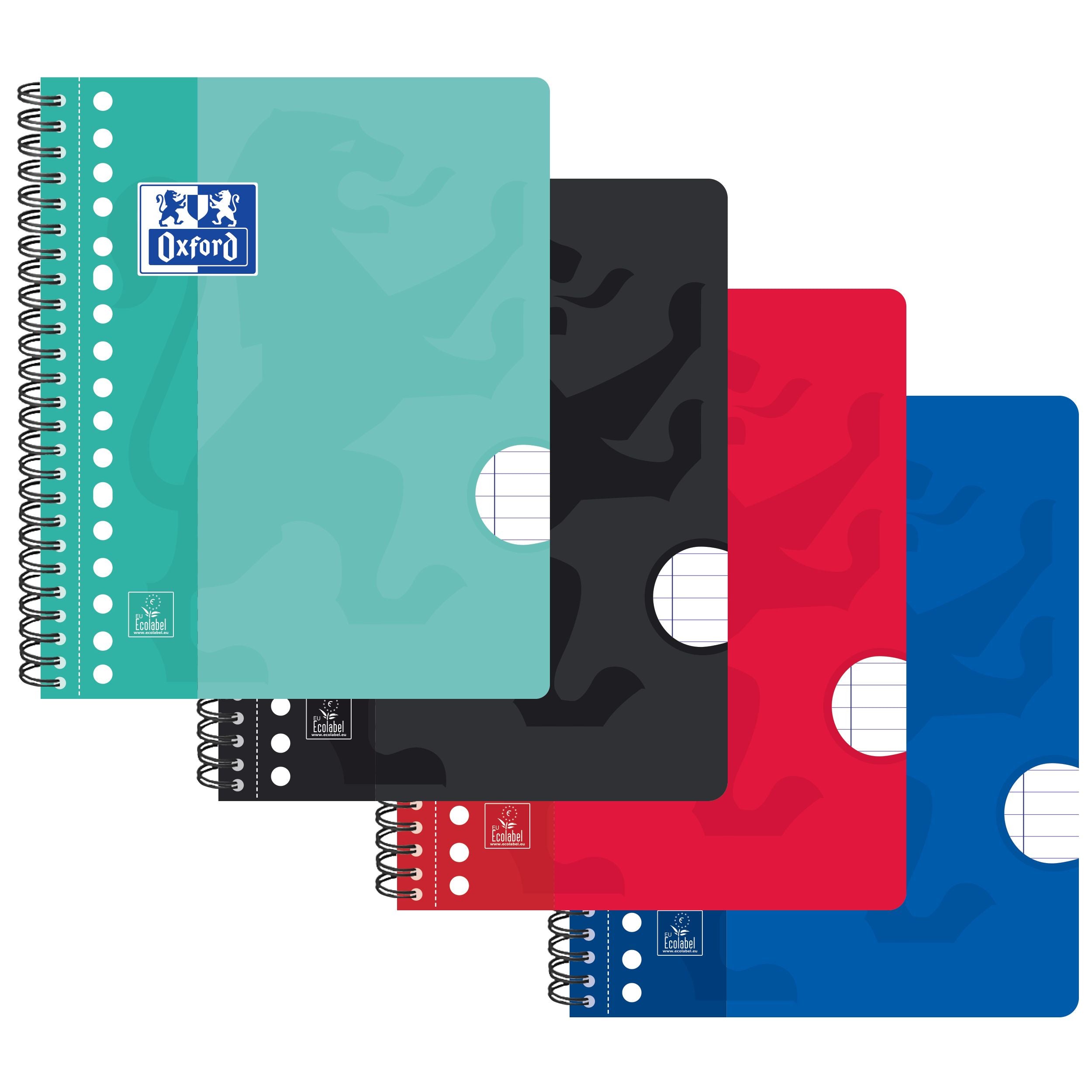 Collegeblk oxf school a5+ ln 17gaats 160pag ass | 5 stuks 1 Collegeblk oxf school a5+ ln 17gaats 160pag ass | 5 stuks