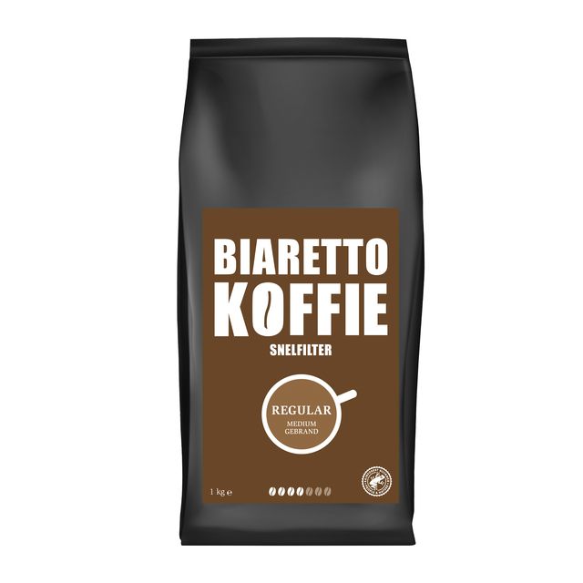 Koffie biaretto snelfiltermaling 1000 gram | 4 stuks 1 Koffie biaretto snelfiltermaling 1000 gram | 4 stuks