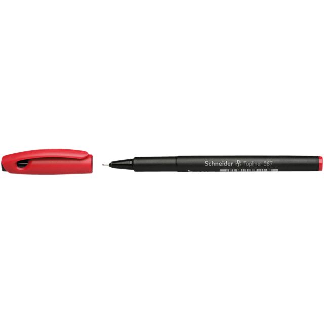Fineliner schneider 967 0.4mm rood | 10 stuks 1 Fineliner schneider 967 0.4mm rood | 10 stuks
