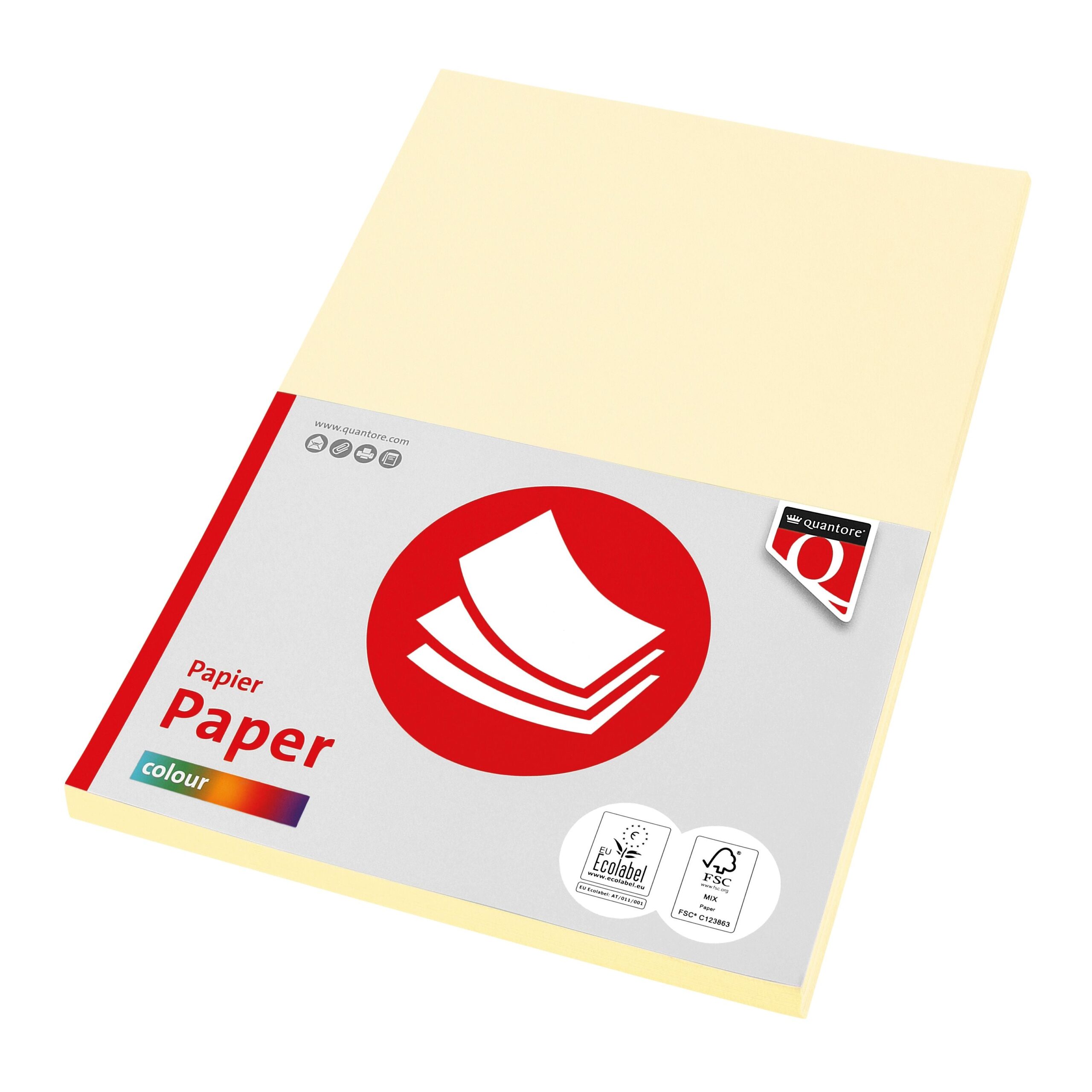 Kopieerpapier quantore col-50 a4 160gr ivoor | 10 stuks 1 Kopieerpapier quantore col-50 a4 160gr ivoor | 10 stuks