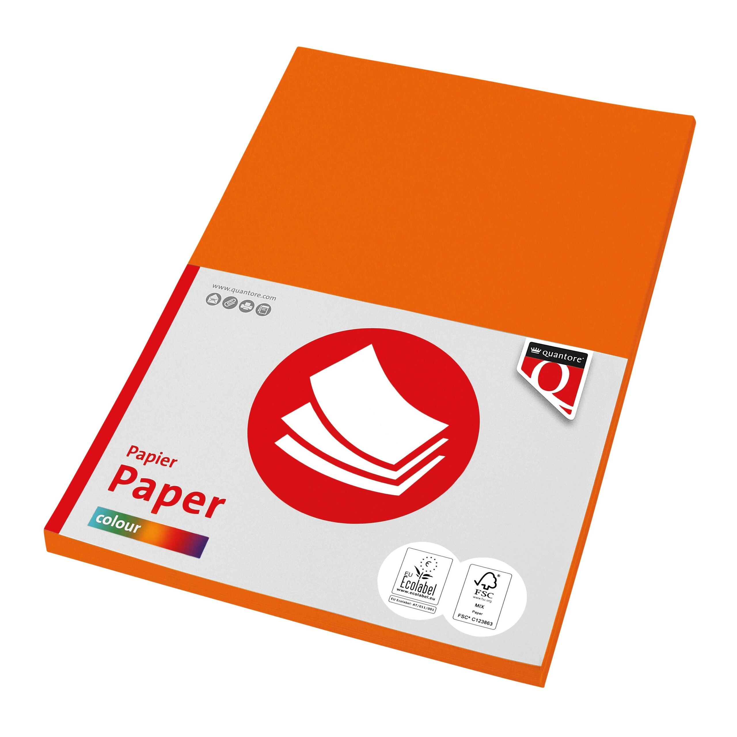 Kopieerpapier quantore col-50 a4 160gr oranje 1 Kopieerpapier quantore col-50 a4 160gr oranje