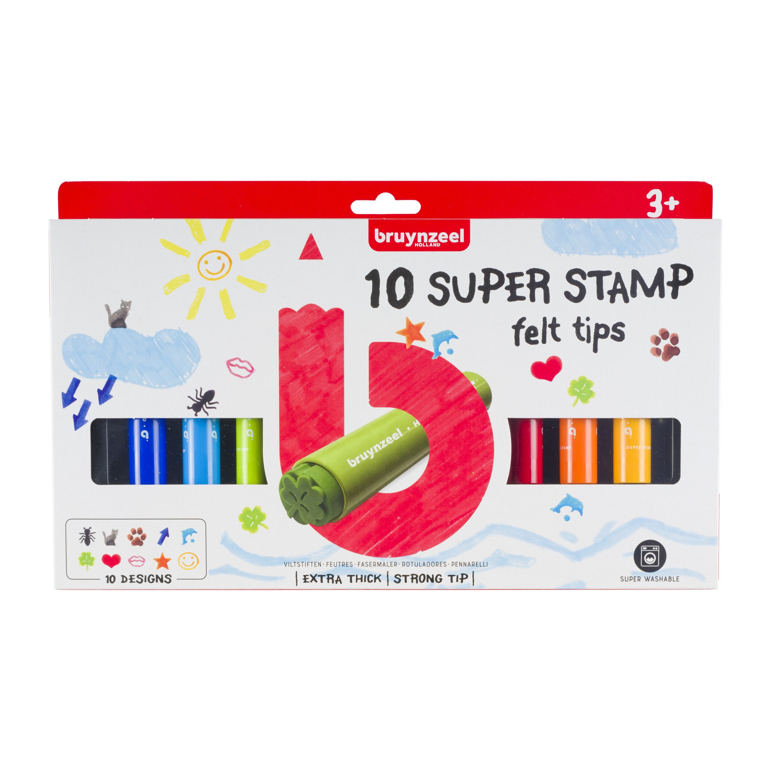 Stempelstift bruynzeel kids super stamp 10st ass 1 Stempelstift bruynzeel kids super stamp 10st ass