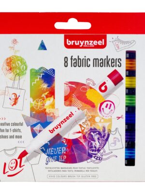 Textielstift bruynzeel teens 8st assorti