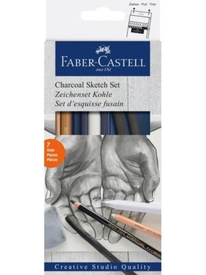 Houtskool faber-castell 7-delig | 66 stuks