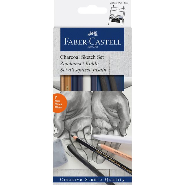 Houtskool faber-castell 7-delig | 66 stuks 1 Houtskool faber-castell 7-delig | 66 stuks