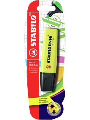 Markeerstift stabilo boss 70/24 geel blister | 10 stuks