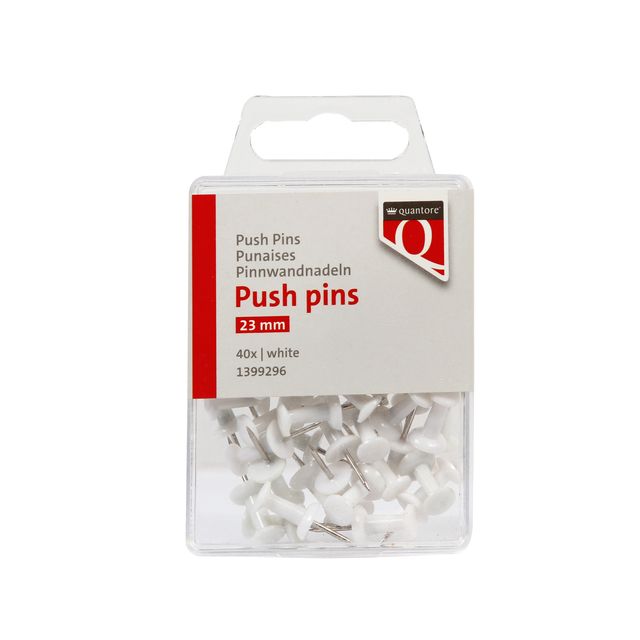 Push pins quantore wit 40 stuks 1 Push pins quantore wit 40 stuks