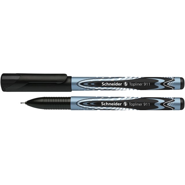 Fineliner schneider topliner 911 0.4mm zwart | 10 stuks 1 Fineliner schneider topliner 911 0.4mm zwart | 10 stuks