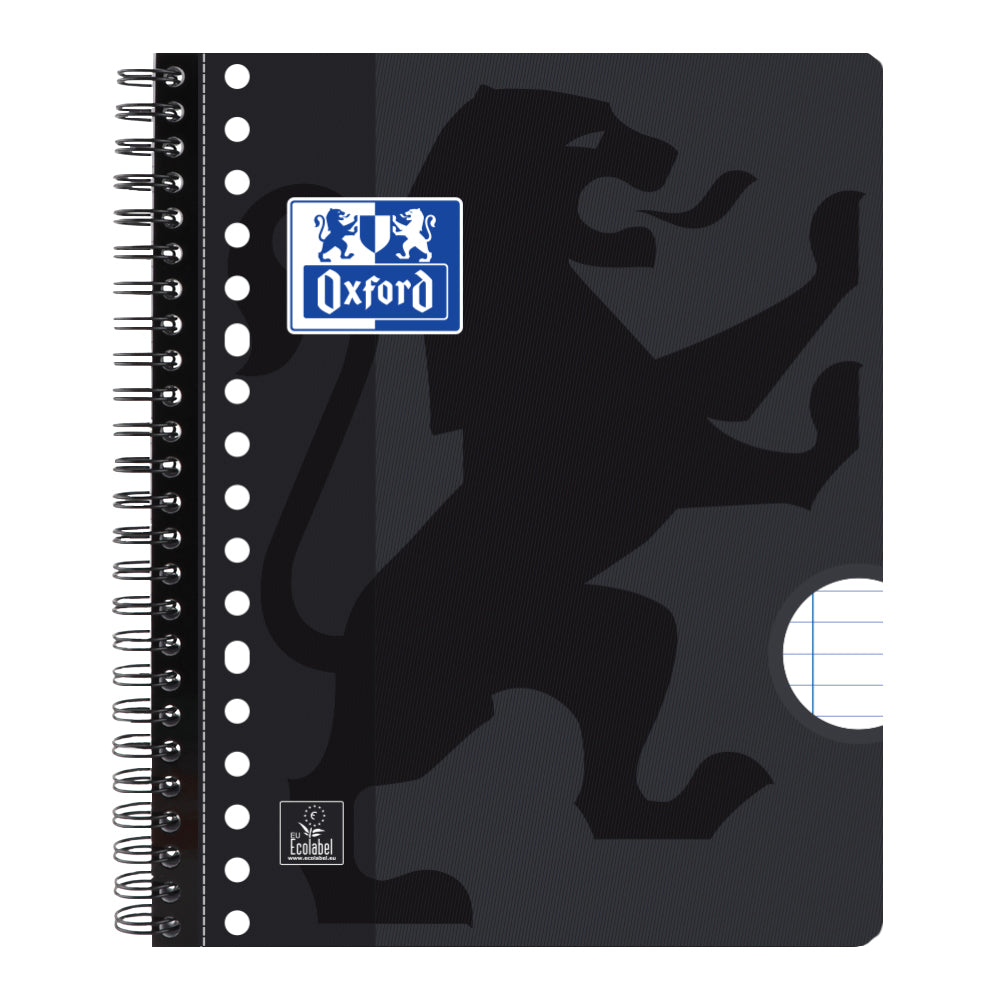 Collegeblk oxf school a5+ ln 17gaats 160pag zwart | 5 stuks 1 Collegeblk oxf school a5+ ln 17gaats 160pag zwart | 5 stuks