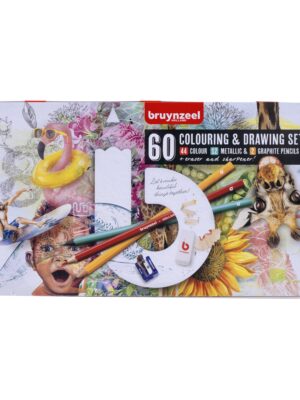 Tekenset bruynzeel creatieve kunstenaars 60 delen | 4 stuks