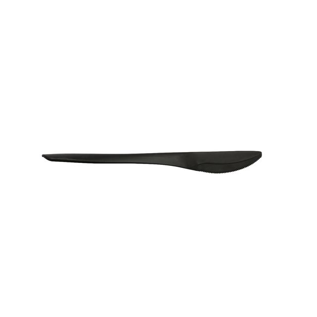 Mes iezzy herbruikbaar cpla 190mm zwart | 20 stuks 1 Mes iezzy herbruikbaar cpla 190mm zwart | 20 stuks