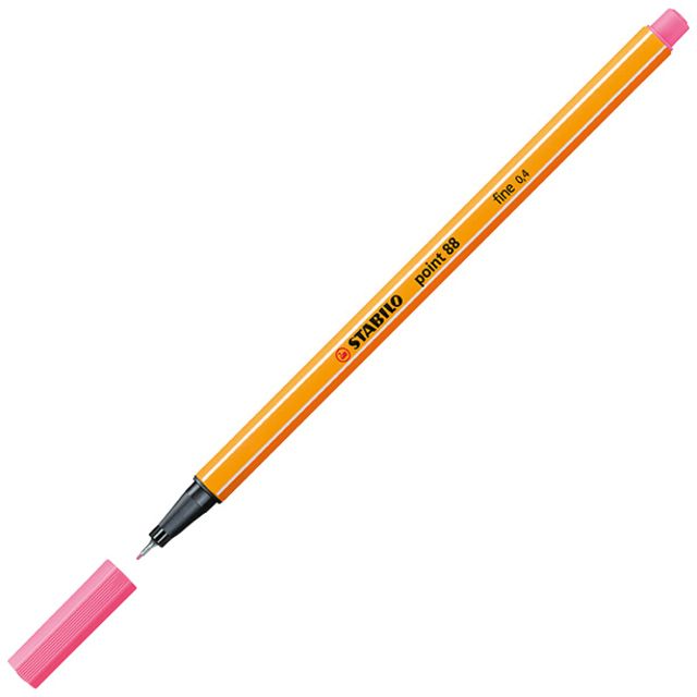 Fineliner stabilo point 88/29 f roze | 10 stuks 1 Fineliner stabilo point 88/29 f roze | 10 stuks