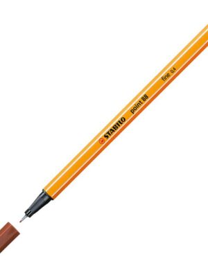 Fineliner stabilo point 88/38 f krijtrood | 10 stuks