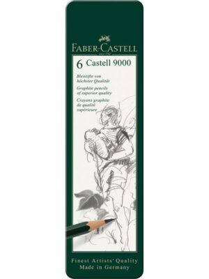 Potlood faber-castell 9000 6 hardheden