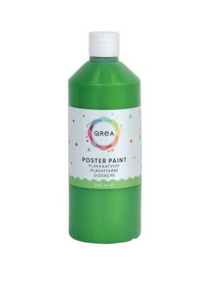 Plakkaatverf qrea middengroen 500ml | 6 stuks