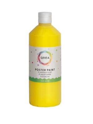 Plakkaatverf qrea geel 500ml | 6 stuks