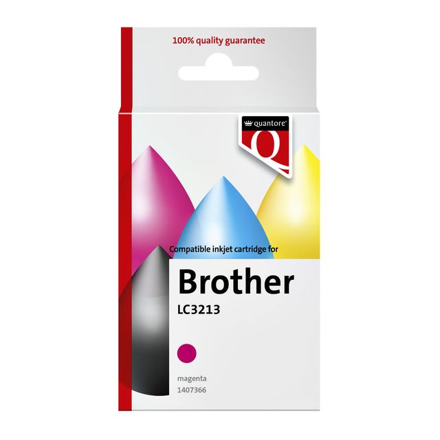 Inktcartridge quantore brother lc3213 rood 1 Inktcartridge quantore brother lc3213 rood