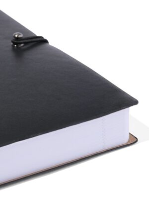 HEMA HEMA Notitieboek Gelinieerd PU Zwart A5