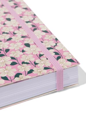 HEMA HEMA Collegeblok 4-in-1 A5 Gelinieerd Bloemen (multi)