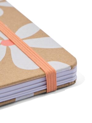 HEMA HEMA Notitieboek A5 Spiraal Karton Bloemen