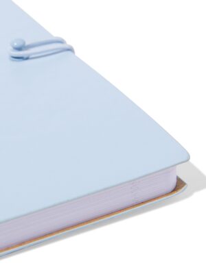 HEMA HEMA Notitieboek 12.8x17.8 PU Gelinieerd Blauw