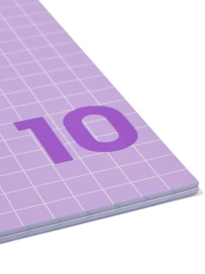 HEMA HEMA Schriften Lila A4 Geruit 10mm - 3 Stuks (lila)