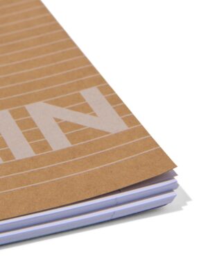 HEMA HEMA Collegeblokken Kraft A4 Gelinieerd - 3 Stuks (bruin)