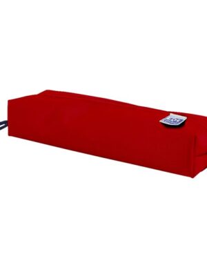 Pennenetui oxford rechthoek rood | 5 stuks