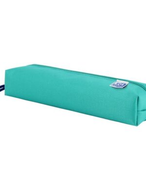 Pennenetui oxford rechthoek turquoise | 5 stuks