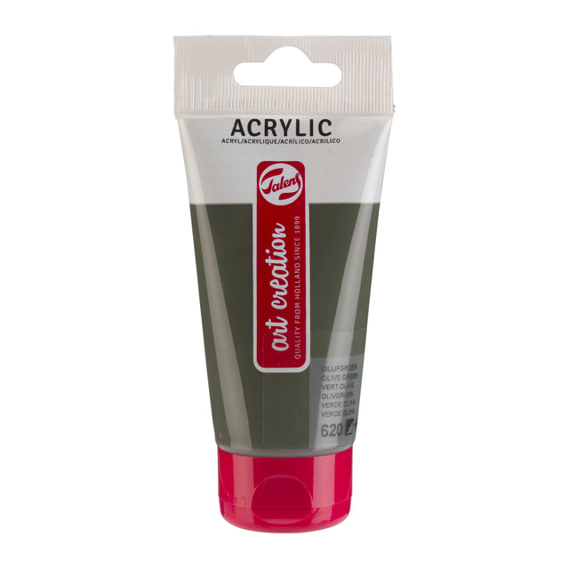 Acrylverf talens art creation 75ml 620 olijfgroen 1 Acrylverf talens art creation 75ml 620 olijfgroen