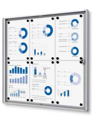 Vergrendelbaar notitiebord indoor economy 6x a4