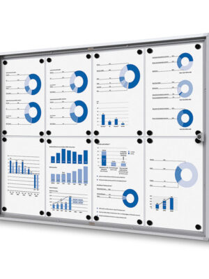 Vergrendelbaar notitiebord indoor economy 8x a4